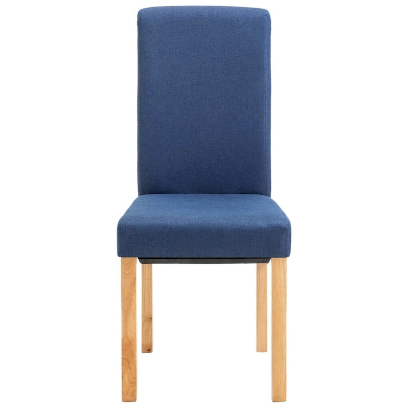 XL Chaises de salle à manger 4 pièces Tissu bleu