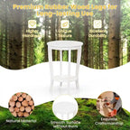 2 tables d'appoint rondes à 2 niveaux 18 pouces compactes pour canapé ou chevet - Voir détails
