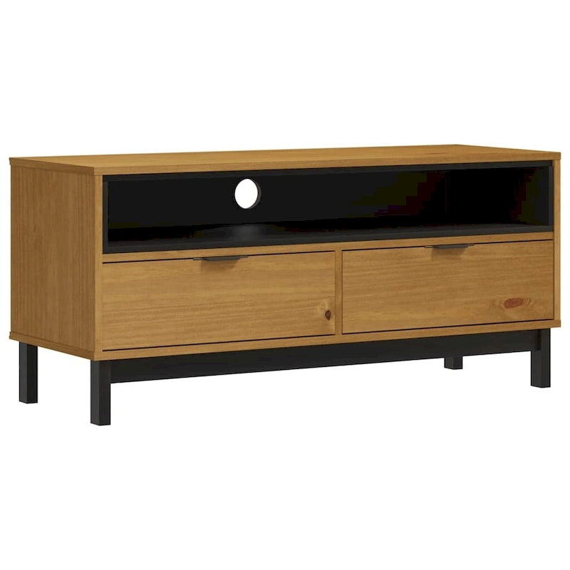 Meuble TV XL 110x40x50 cm Pin massif - 110 x 40 x 50