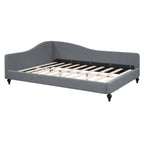 Lit de repos d'angle en lin grande taille
