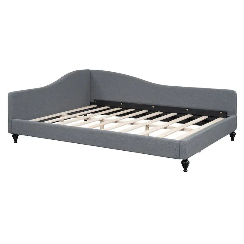Lit de repos d'angle en lin grande taille