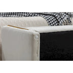 Banc de rangement en velours pour chambre à coucher avec garniture en métal doré pour salon, chambre à coucher, intérieur
