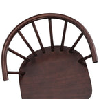 Chaises de salle à manger sans accoudoirs en bois à dossier à barreaux, lot de 4