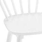 Chaises de salle à manger sans accoudoirs en bois à dossier à barreaux, lot de 4