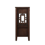 Table console de 36 po en pin de style rustique pour entrée de canapé avec 4 tiroirs et 1 étagère de rangement