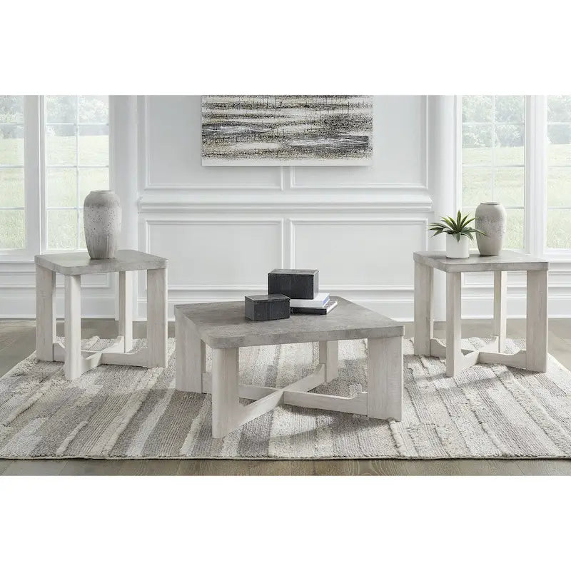 Table basse de designer (Lot de 3) - 35L x 35P x 17H