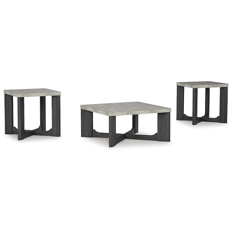Table basse de designer (Lot de 3) - 35L x 35P x 17H