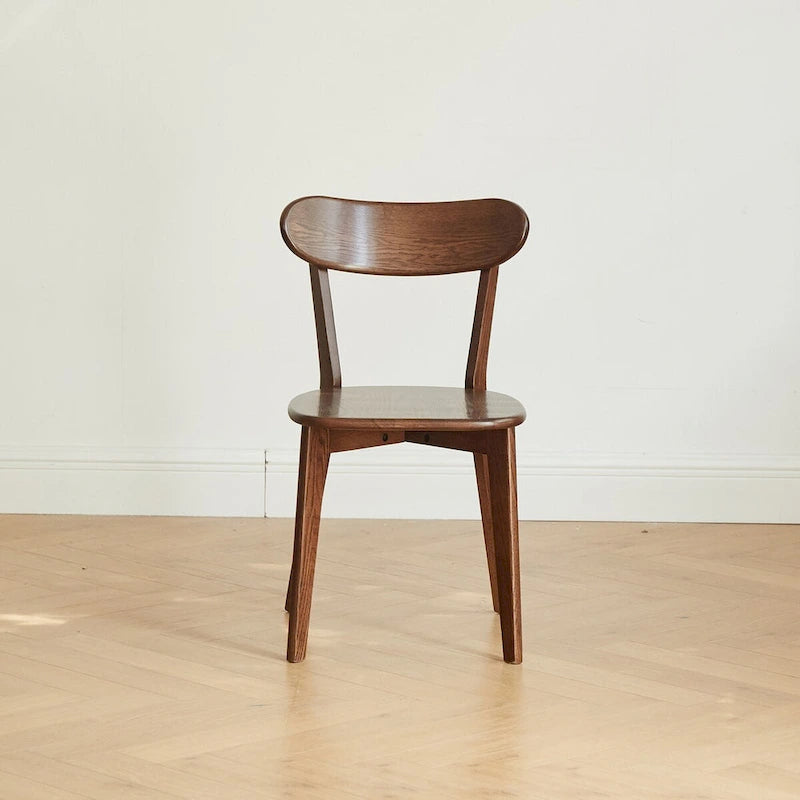 Chaise de salle à manger en bois massif de grade FAS, chaise de table en bois naturel, chaise de salon simple et naturelle 46,5 * 54 * 80cm