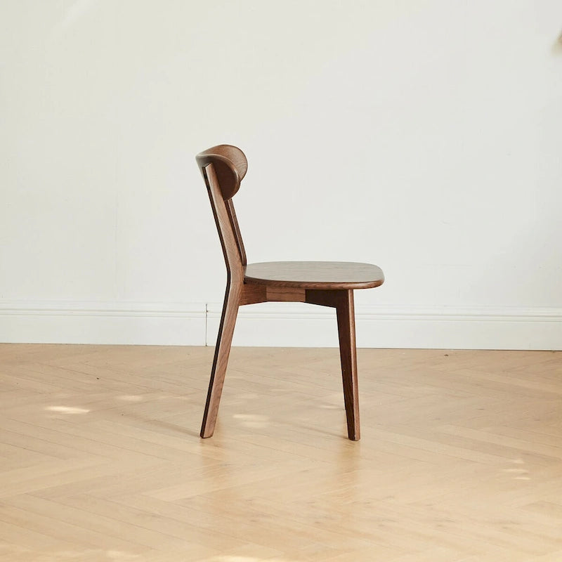 Chaise de salle à manger en bois massif de grade FAS, chaise de table en bois naturel, chaise de salon simple et naturelle 46,5 * 54 * 80cm