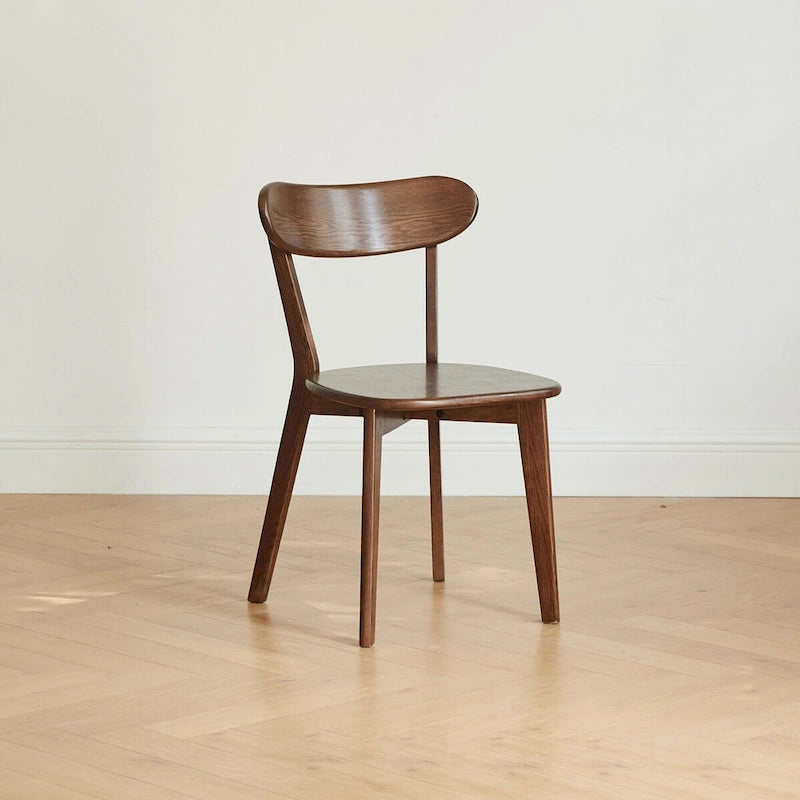 Chaise de salle à manger en bois massif de grade FAS, chaise de table en bois naturel, chaise de salon simple et naturelle 46,5 * 54 * 80cm