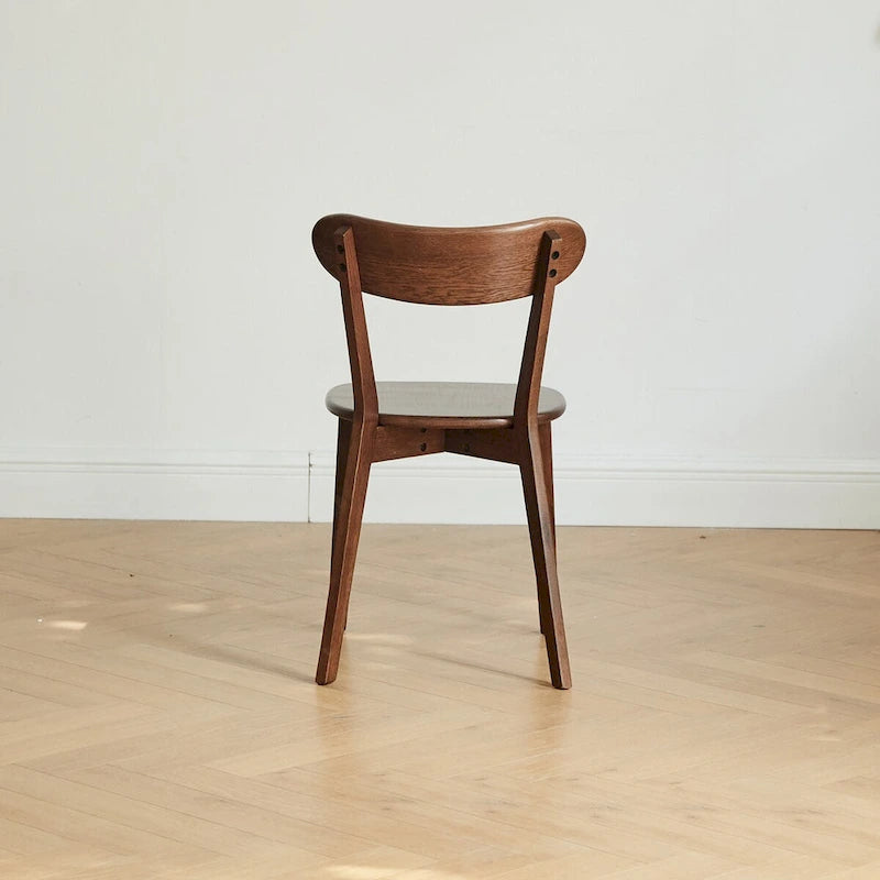 Chaise de salle à manger en bois massif de grade FAS, chaise de table en bois naturel, chaise de salon simple et naturelle 46,5 * 54 * 80cm