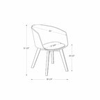 de 2 chaises de salle à manger avec pieds en bois de hêtre