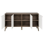 Bahut moderne milieu de siècle à 4 portes – 64 L x 32 H x 16 P
