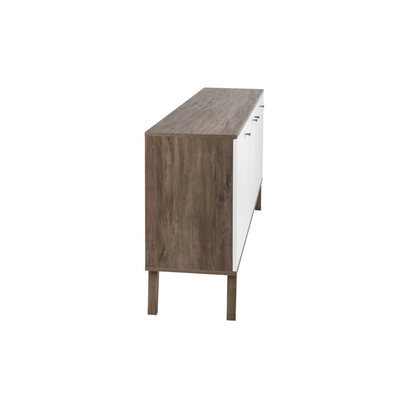 Bahut moderne milieu de siècle à 4 portes – 64 L x 32 H x 16 P