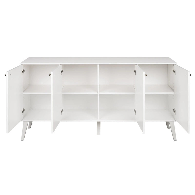 Bahut moderne milieu de siècle à 4 portes – 64 L x 32 H x 16 P
