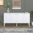 Bahut moderne milieu de siècle à 4 portes – 64 L x 32 H x 16 P