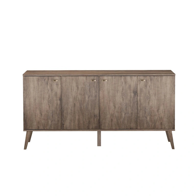 Bahut moderne milieu de siècle à 4 portes – 64 L x 32 H x 16 P